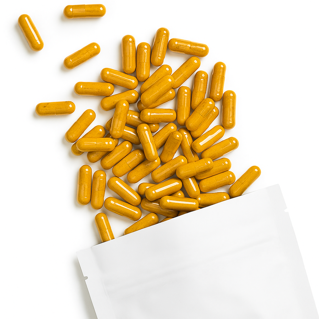 Turmeric 600mg Capsules with 5mg of Black Pepper