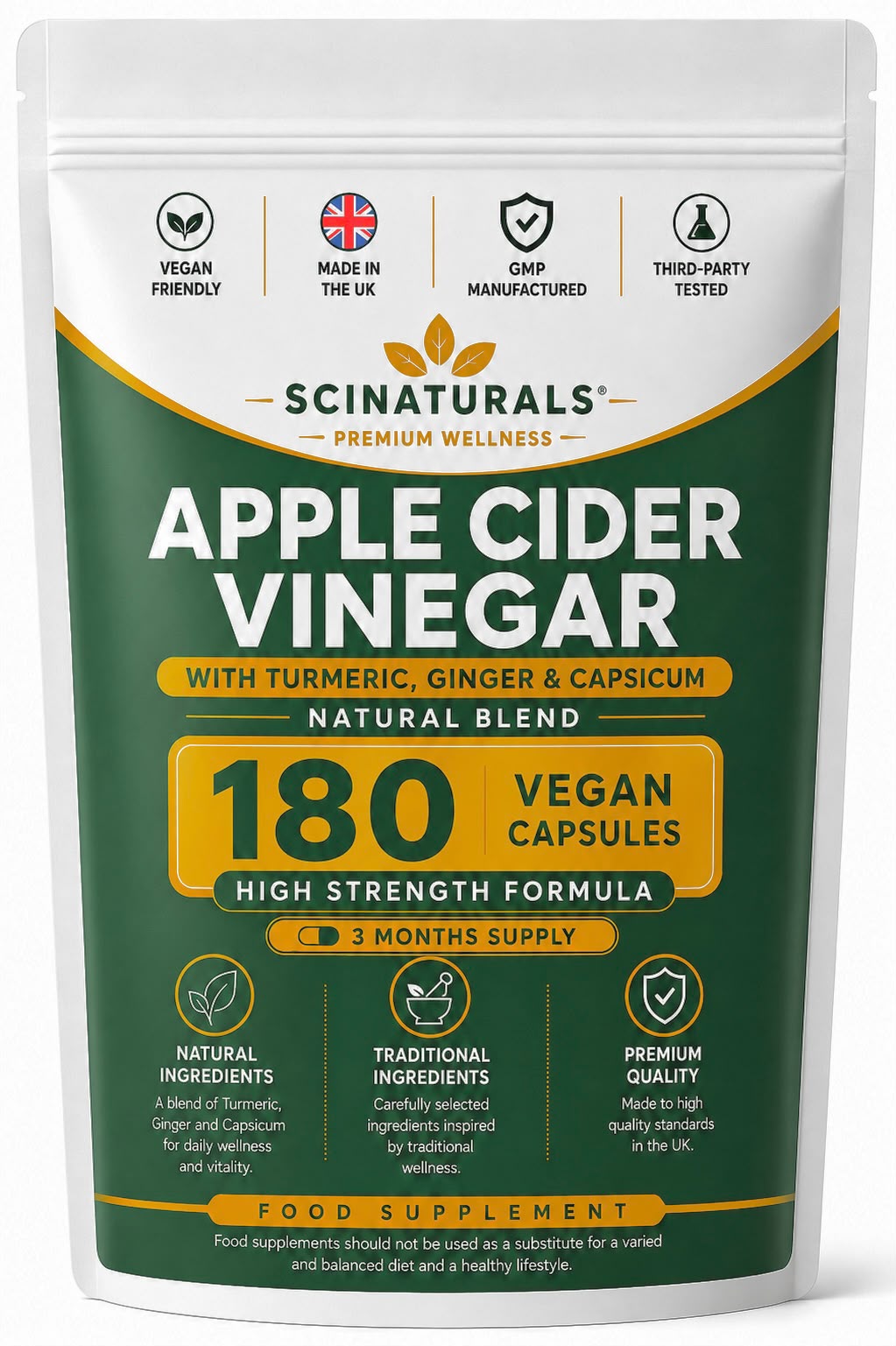 Apple Cider Vinegar  With Capsicum, Ginger & Turmeric