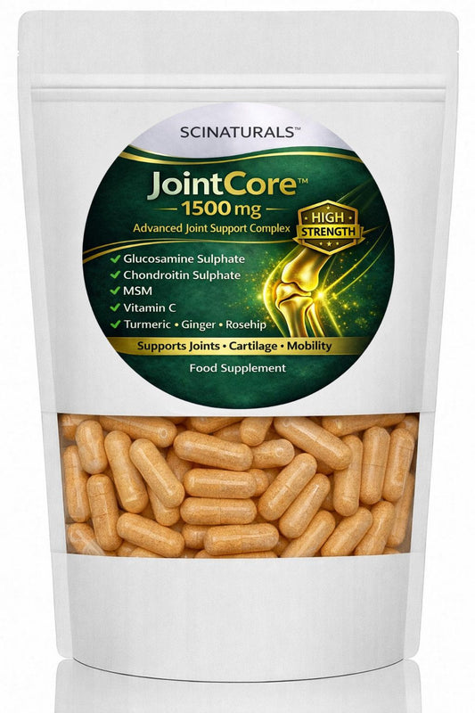 JointCore 1500 mg - Advanced Joint Support Complex with Glucosamine, Chondroitin MSM , Vitamin C, Turmeric Ginger & Rosehip