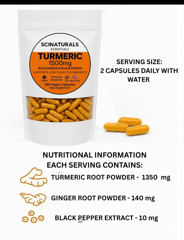 Turmeric 1500 with Ginger & Black Pepper