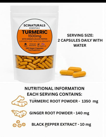 Turmeric 1500 with Ginger & Black Pepper