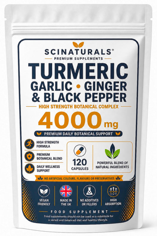 Turmeric Garlic Ginger Black Pepper 4000mg