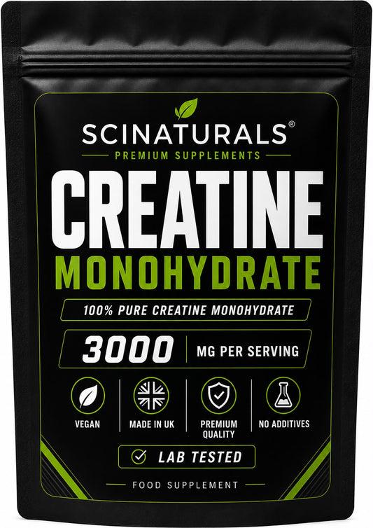Creatine Monohydrate Capsules 3000 mg per serving - Strength, Performance & Muscle and Cognitive  Support