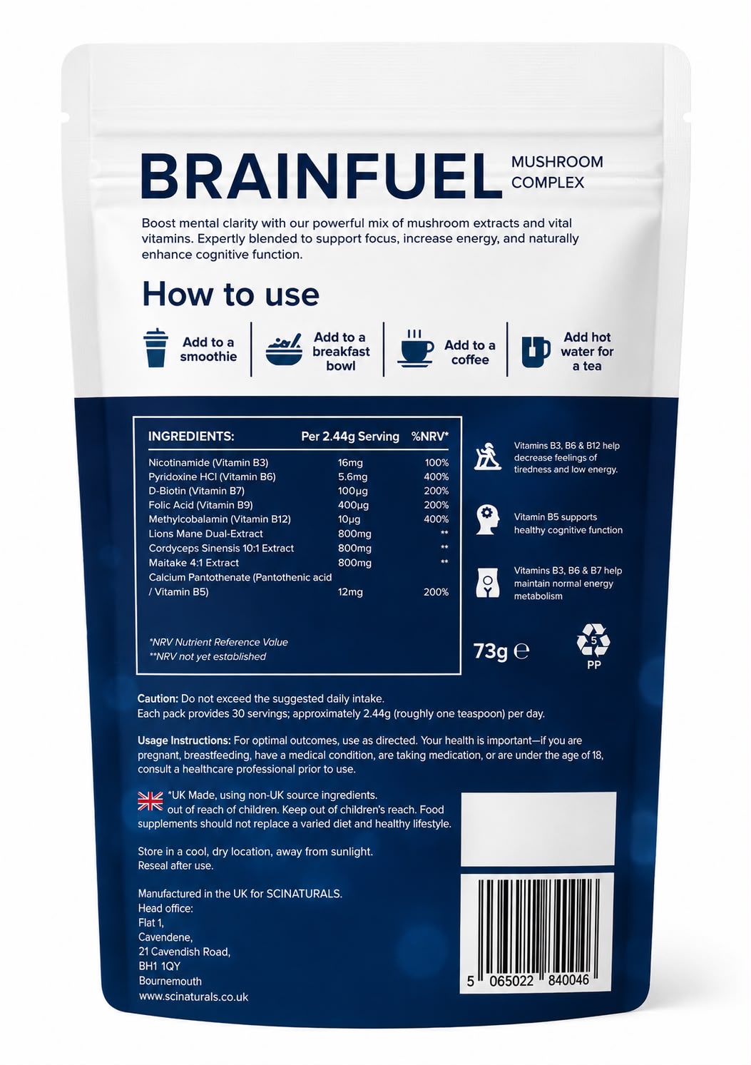 BRAINFUEL - Mental performance, focus and energy.