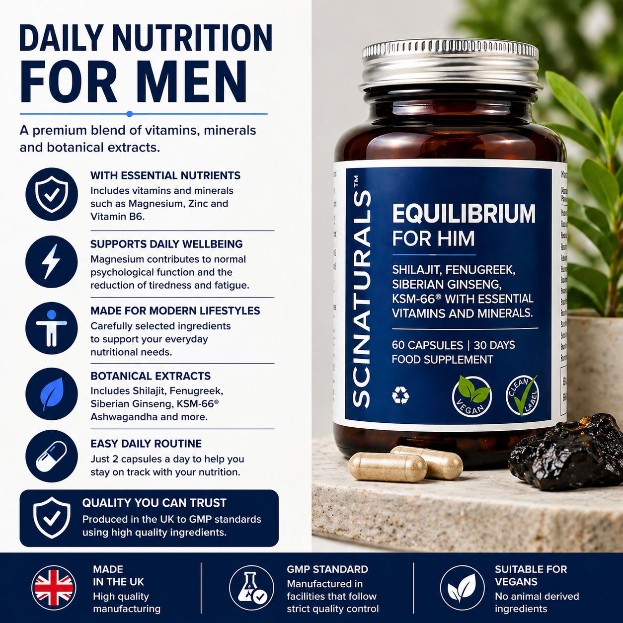 EQUILIBRIUM - FOR HIM -Male Physical and Mental Performance