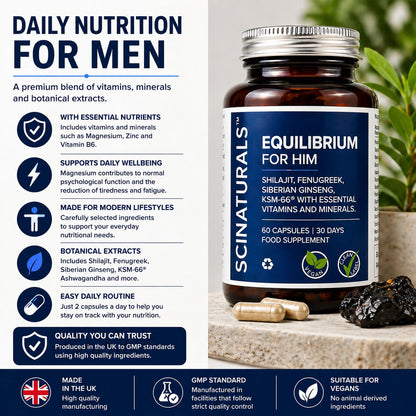 EQUILIBRIUM - FOR HIM -Male Physical and Mental Performance