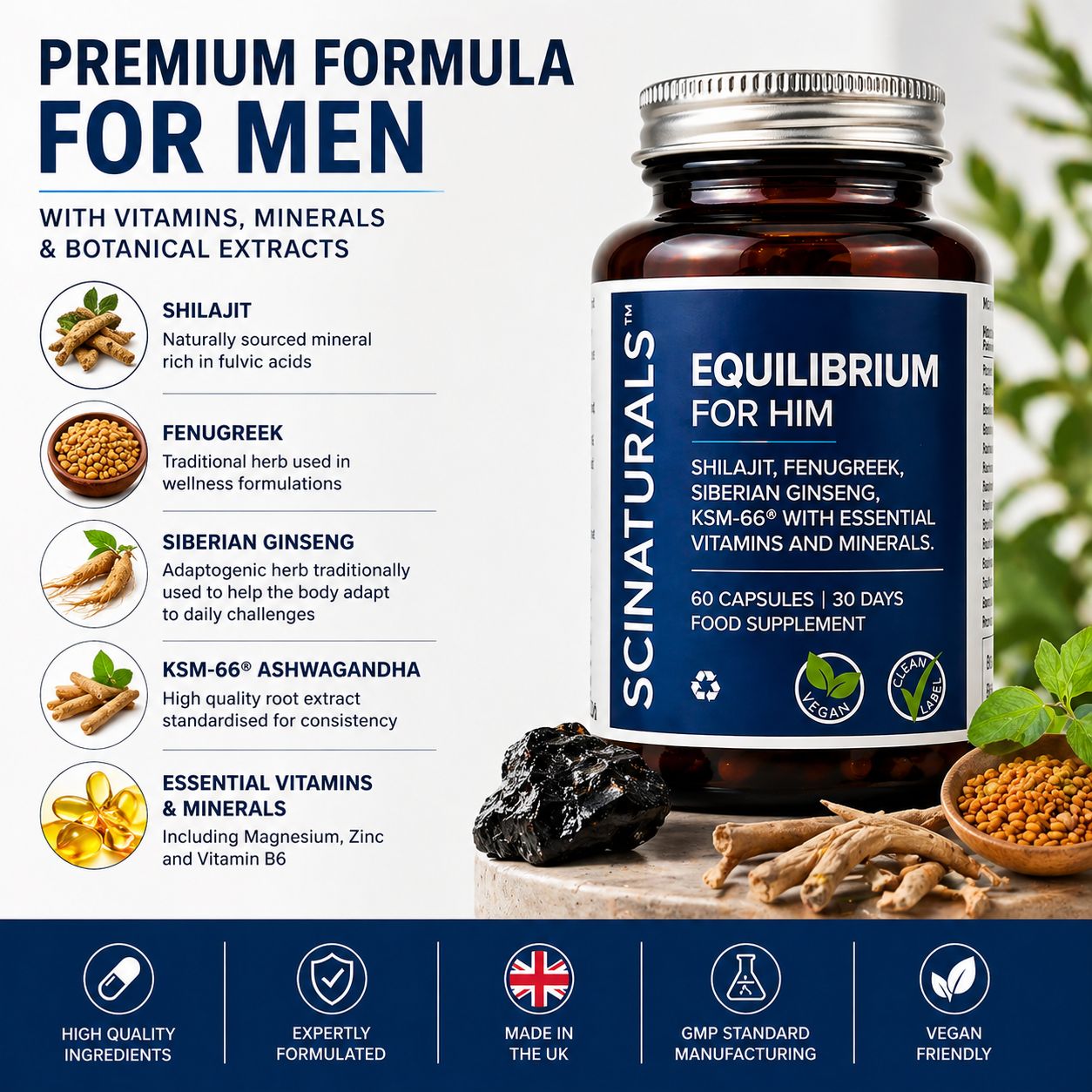 EQUILIBRIUM - FOR HIM -Male Physical and Mental Performance