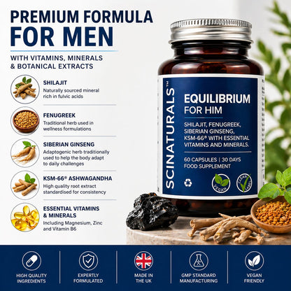 EQUILIBRIUM - FOR HIM -Male Physical and Mental Performance