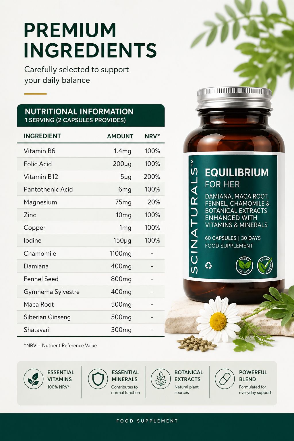 EQUILIBRIUM - FOR HER - Female Hormonal Balance